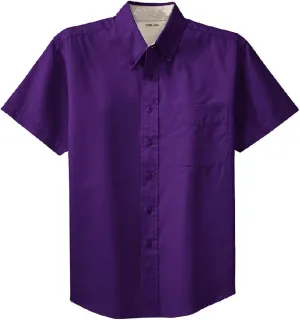 Joe's USA Men's Short Sleeve Wrinkle Resistant Easy Care Shirts in 21 Colors. Sizes XS-6XL