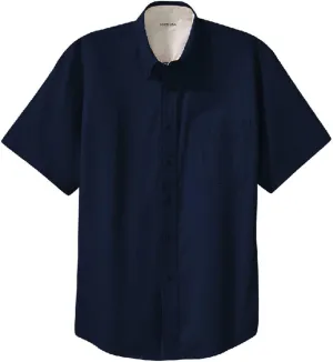 Joe's USA Men's Short Sleeve Wrinkle Resistant Easy Care Shirts in 21 Colors. Sizes XS-6XL
