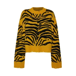 Joëlle Jacquard™ Distressed Sweater