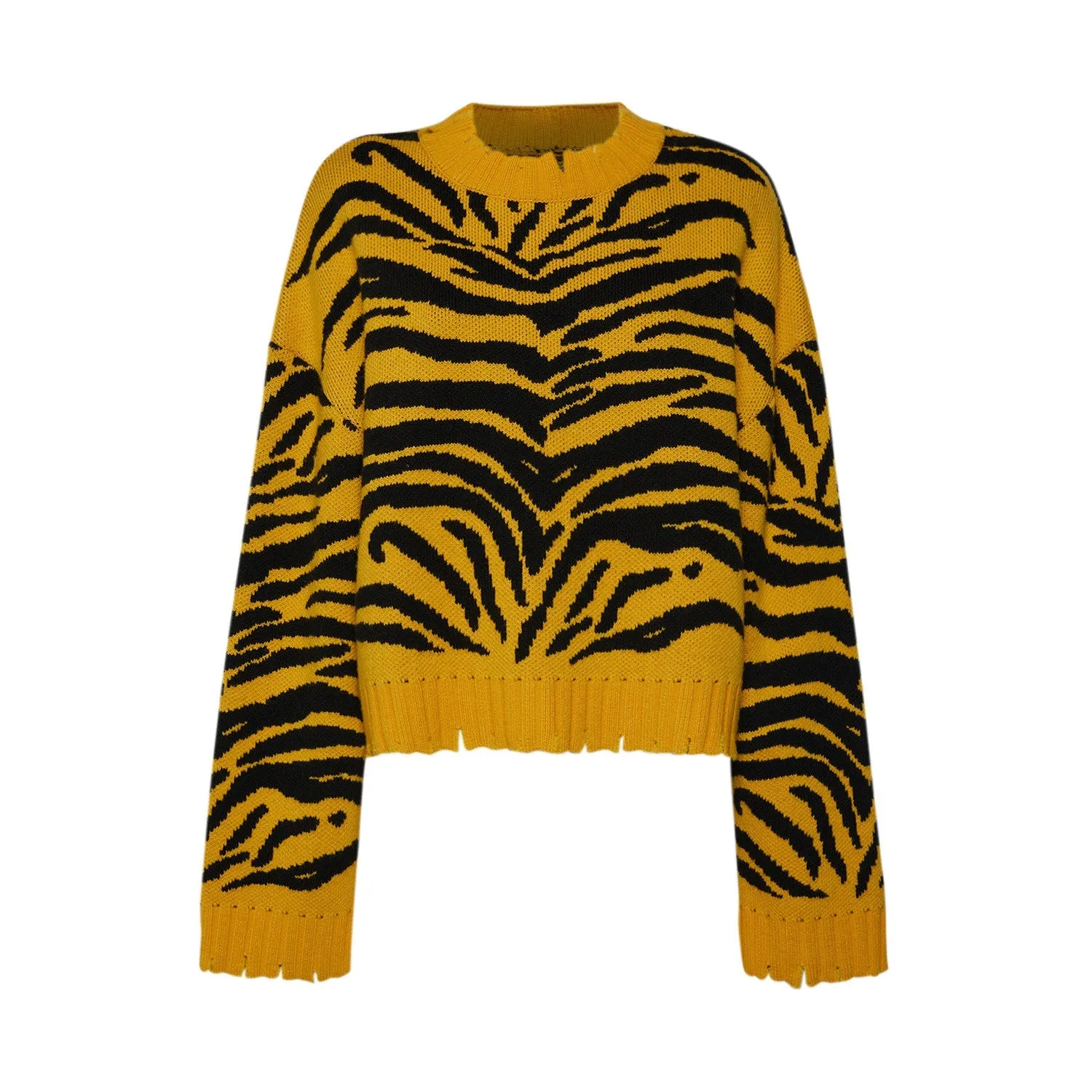 Joëlle Jacquard™ Distressed Sweater