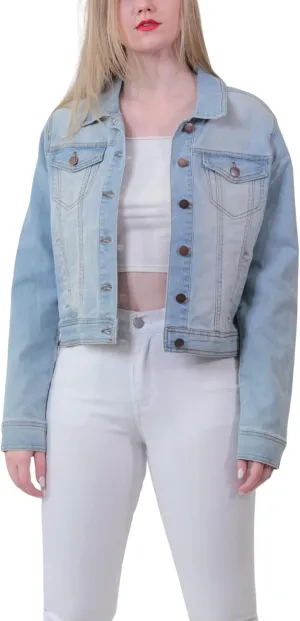 JOUJOU Women's Lightweight Denim Jacket, Comfortable & Designer Coat