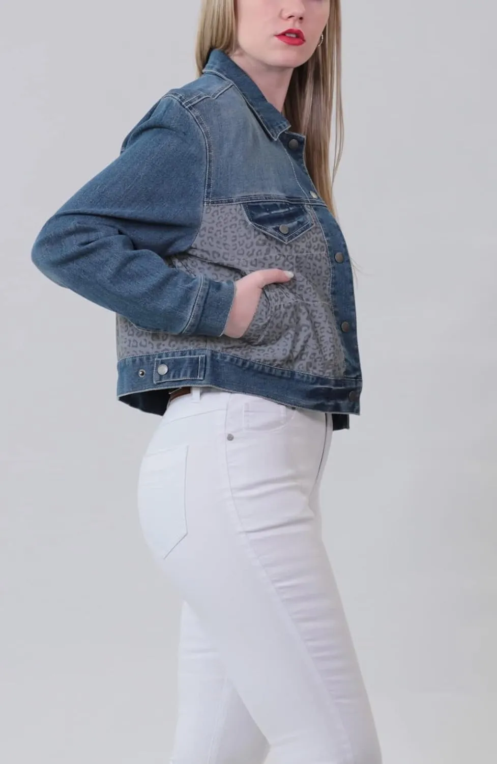 JOUJOU Women's Lightweight Denim Jacket, Comfortable & Designer Coat