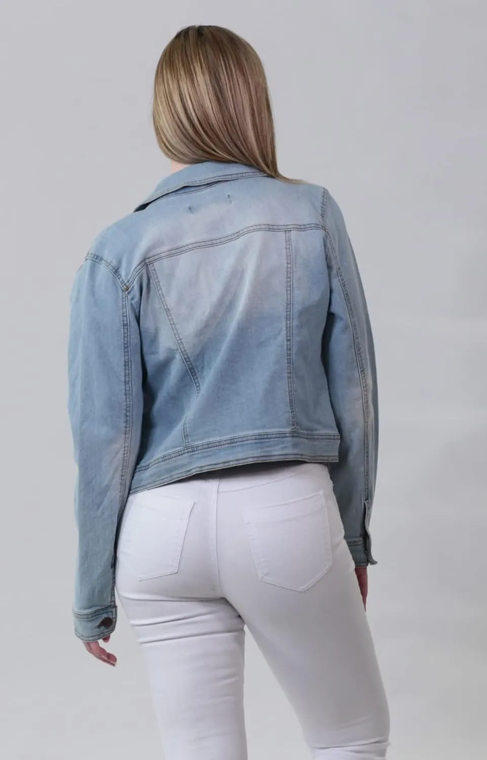 JOUJOU Women's Lightweight Denim Jacket, Comfortable & Designer Coat