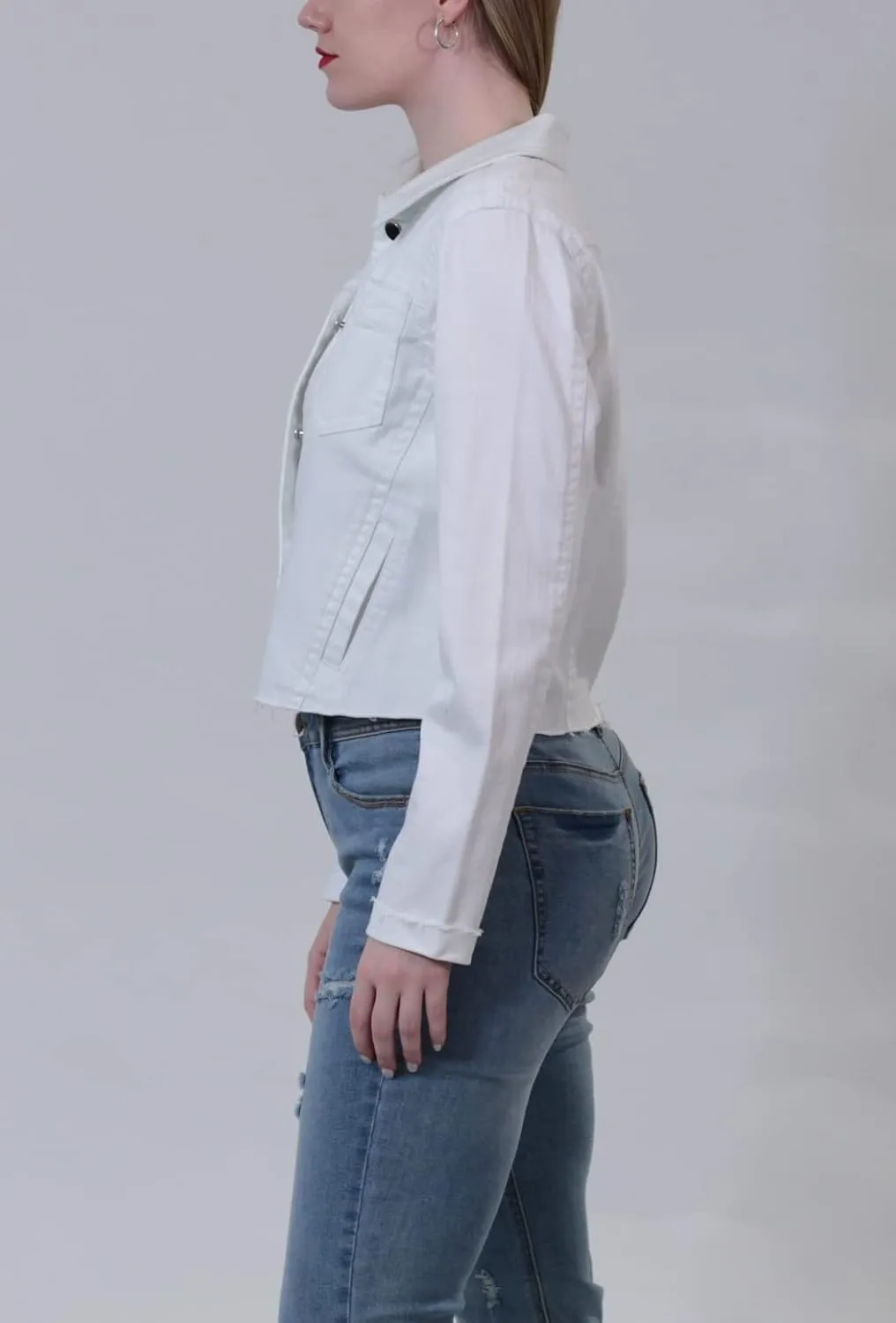 JOUJOU Women's Lightweight Denim Jacket, Comfortable & Designer Coat