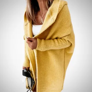 Juneth Hooded Long Cardigan
