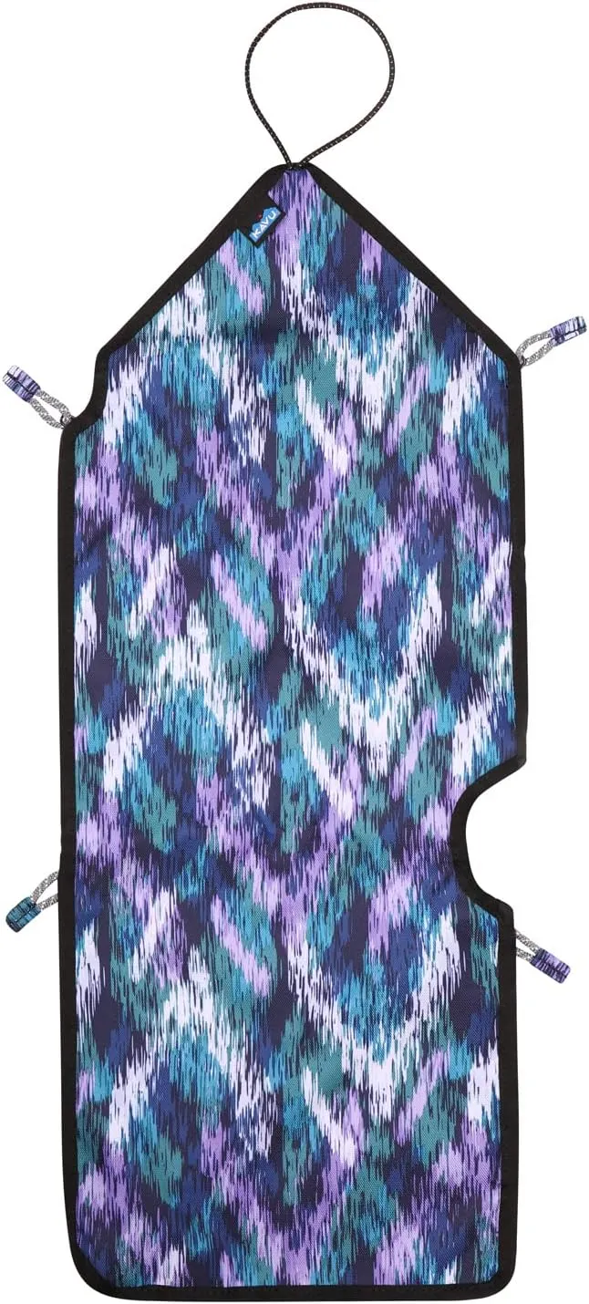 KAVU Origami Packable Hanging Pouch with Elastic Cord Loop - Glacier Ikat