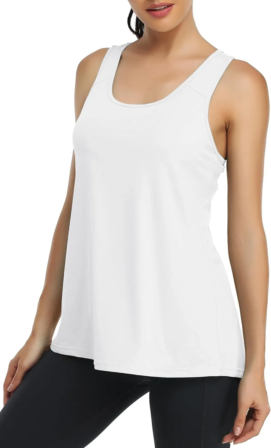 Kimmery Workout Tank Tops for Women with Built in Bra Lightweight Athletic Racerback