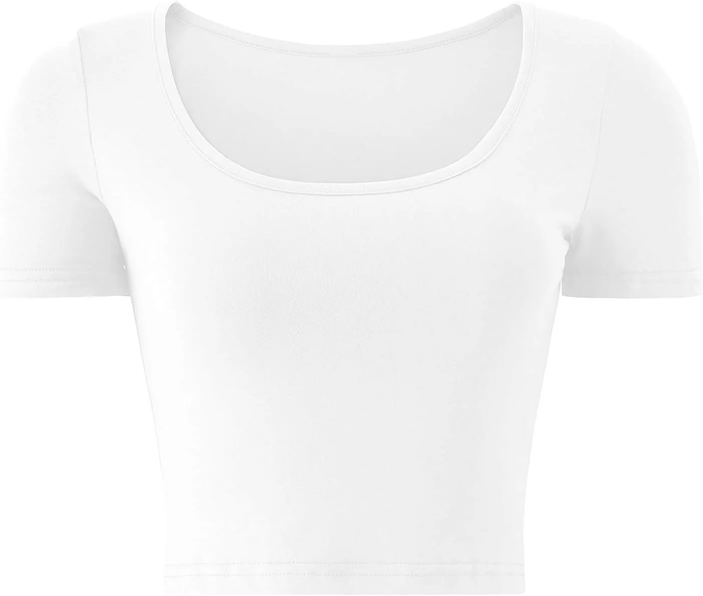 Kindcall Lightweight Crop Tops Slim Fit Stretchy Workout Shirts for Women