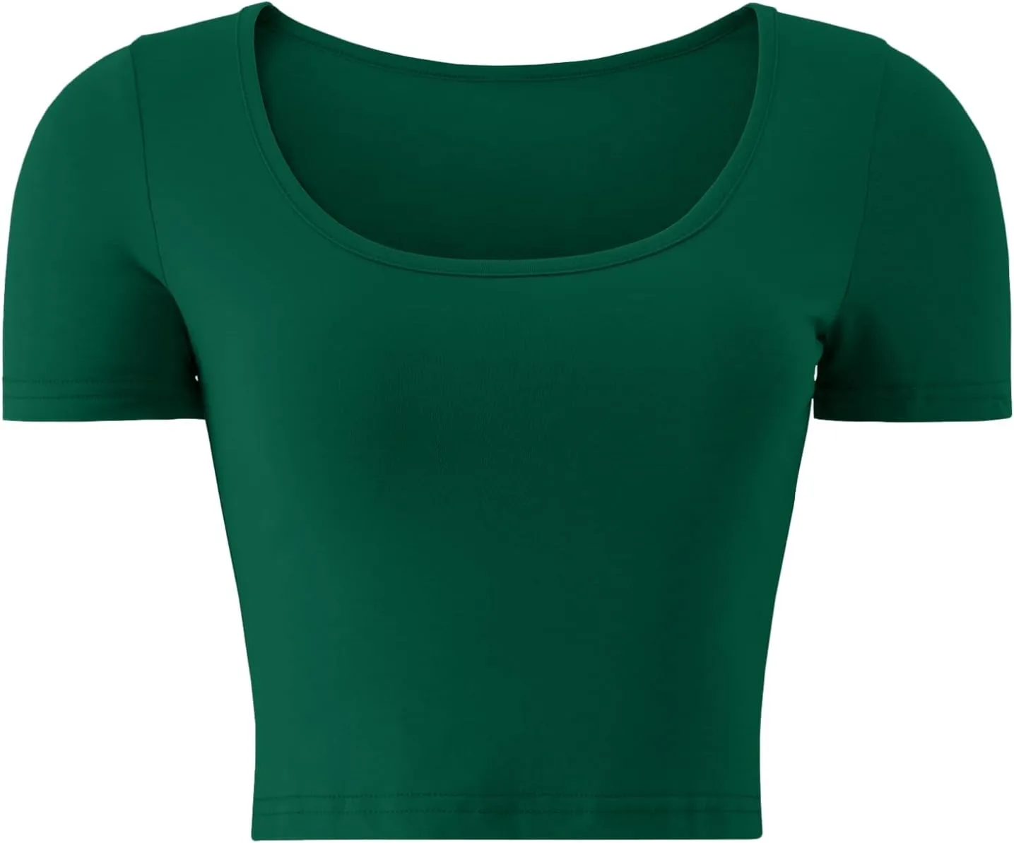 Kindcall Lightweight Crop Tops Slim Fit Stretchy Workout Shirts for Women