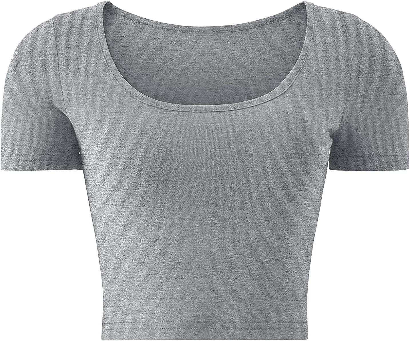Kindcall Lightweight Crop Tops Slim Fit Stretchy Workout Shirts for Women