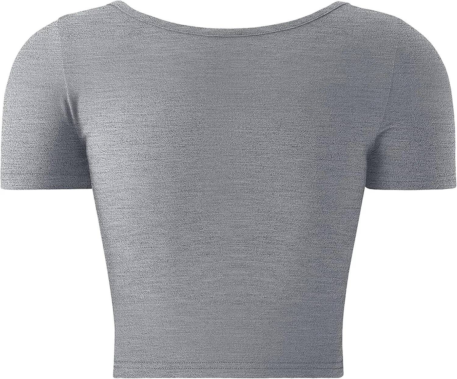 Kindcall Lightweight Crop Tops Slim Fit Stretchy Workout Shirts for Women