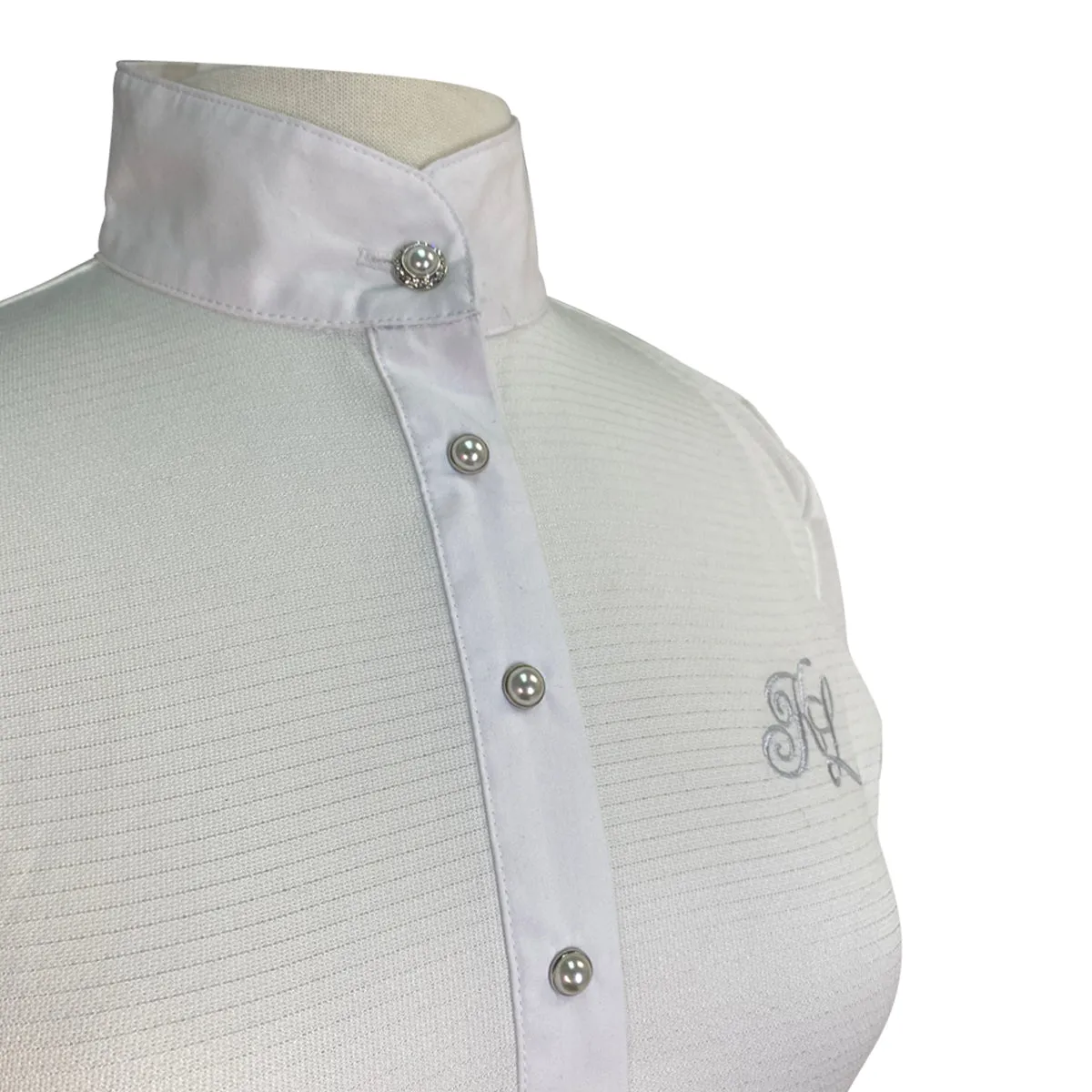 Kingsland 'Latta' Ladies S/S Tech Show Shirt in Creme - Women's Medium