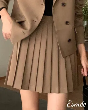 Korean Cotton Pleaded Skirt