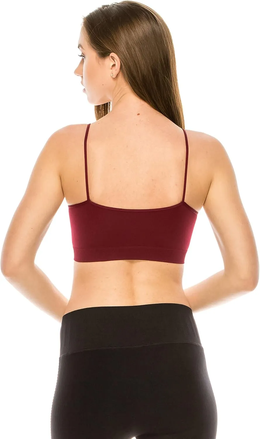 Kurve American Made Basic Crop Tank Top Bra Cami, UV Protective Fabric UPF 50  (Made with Love in The USA)