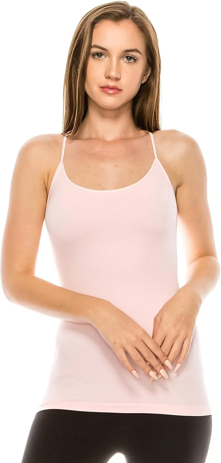 Kurve American Made Y-Back Spaghetti Strap Basic Cami, UV Protective Fabric UPF 50  (Made with Love in The USA)