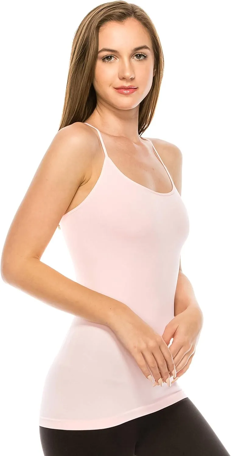 Kurve American Made Y-Back Spaghetti Strap Basic Cami, UV Protective Fabric UPF 50  (Made with Love in The USA)