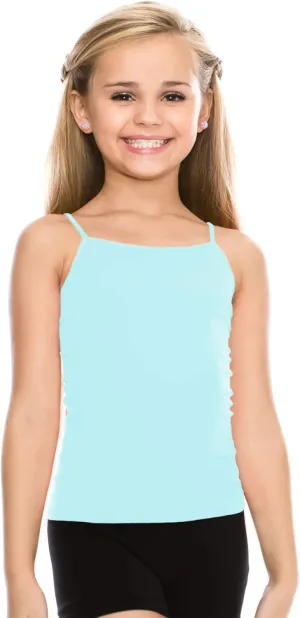 Kurve Girls Sleeveless Tank Top  Stretch Undershirts Cami Camisole, UV Protective Fabric, Rated UPF 50  (Made in USA)