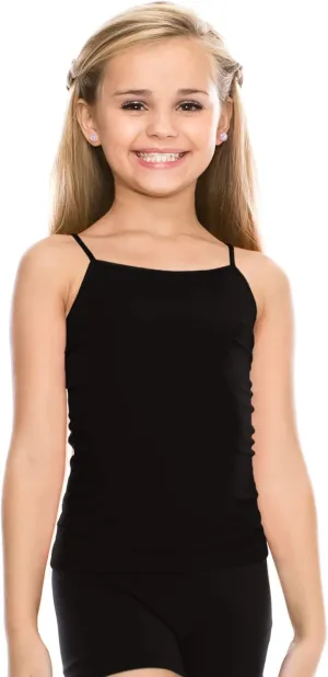 Kurve Girls Sleeveless Tank Top  Stretch Undershirts Cami Camisole, UV Protective Fabric, Rated UPF 50  (Made in USA)