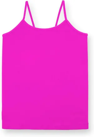 Kurve Girls Sleeveless Tank Top  Stretch Undershirts Cami Camisole, UV Protective Fabric, Rated UPF 50  (Made in USA)