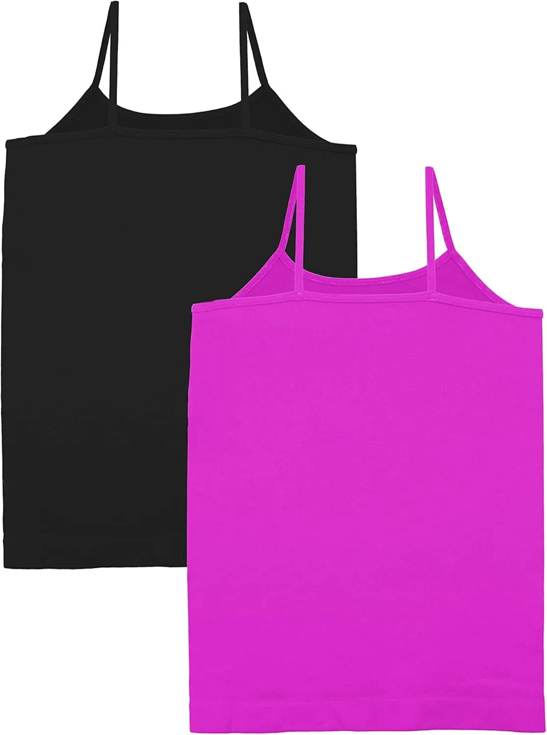 Kurve Girls Sleeveless Tank Top  Stretch Undershirts Cami Camisole, UV Protective Fabric, Rated UPF 50  (Made in USA)