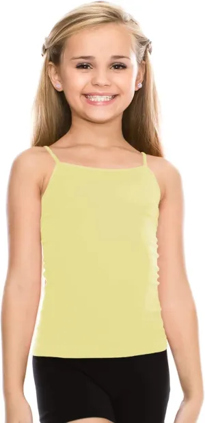 Kurve Girls Sleeveless Tank Top  Stretch Undershirts Cami Camisole, UV Protective Fabric, Rated UPF 50  (Made in USA)