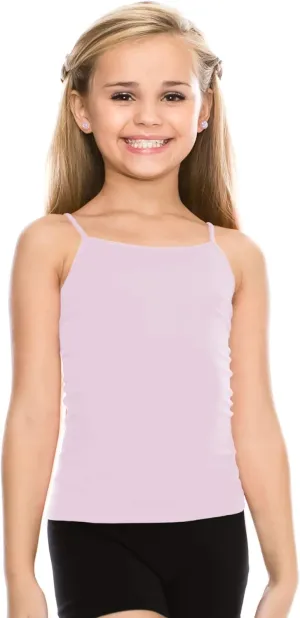 Kurve Girls Sleeveless Tank Top  Stretch Undershirts Cami Camisole, UV Protective Fabric, Rated UPF 50  (Made in USA)