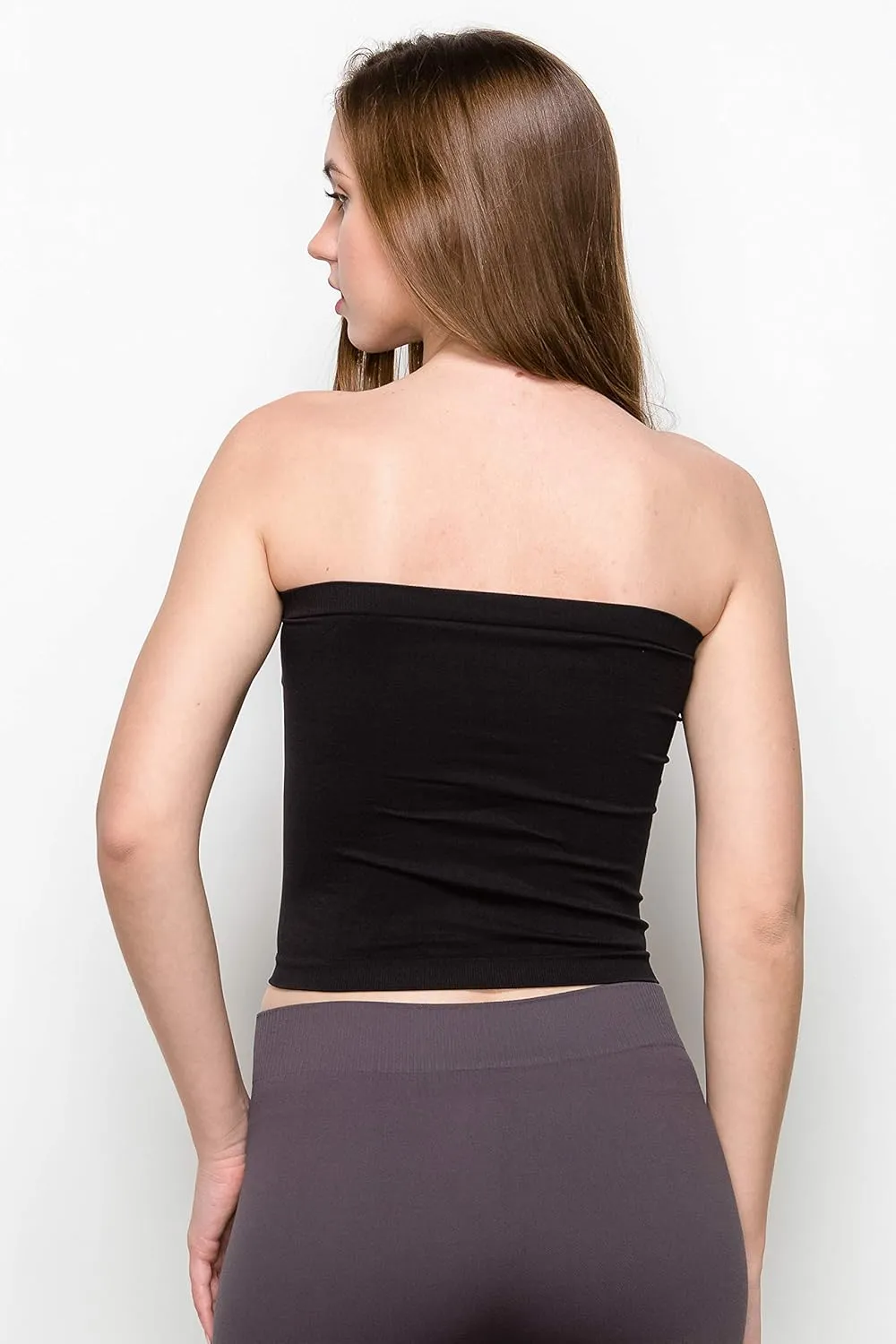Kurve Medium Length Bandeau Bra Top - UV Protective Fabric UPF 50  (Made with Love in The USA)