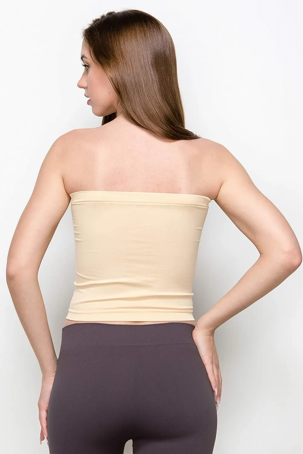 Kurve Medium Length Bandeau Bra Top - UV Protective Fabric UPF 50  (Made with Love in The USA)