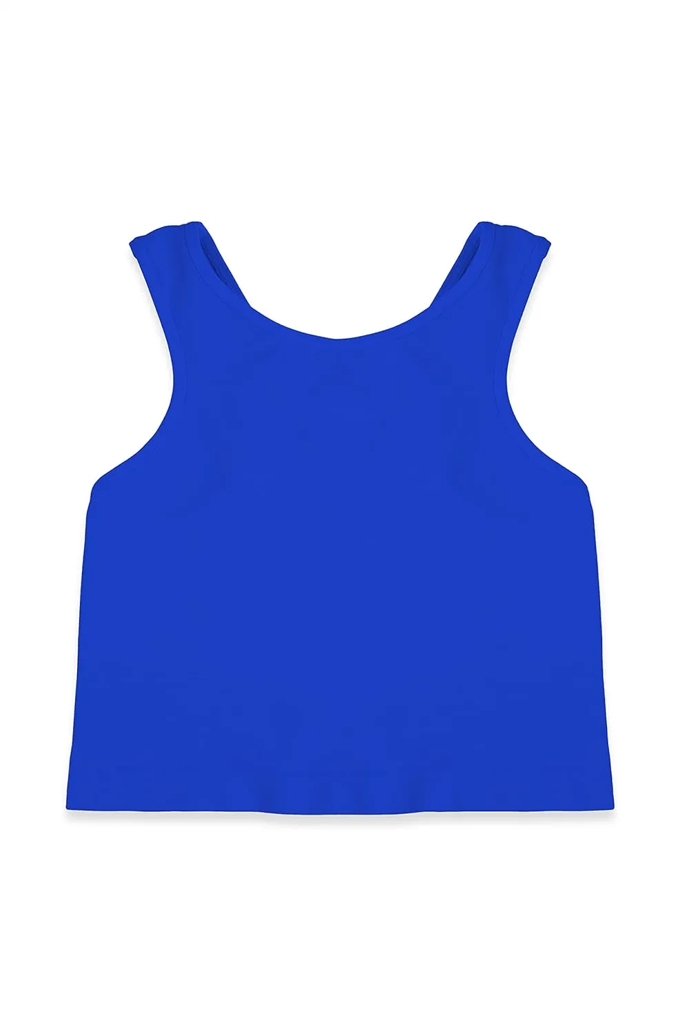 Kurve Premium Girls Seamless Supersoft Sleeveless Crop Tank Top - Stretchy Bra, UV UPF 50  (Made in USA)