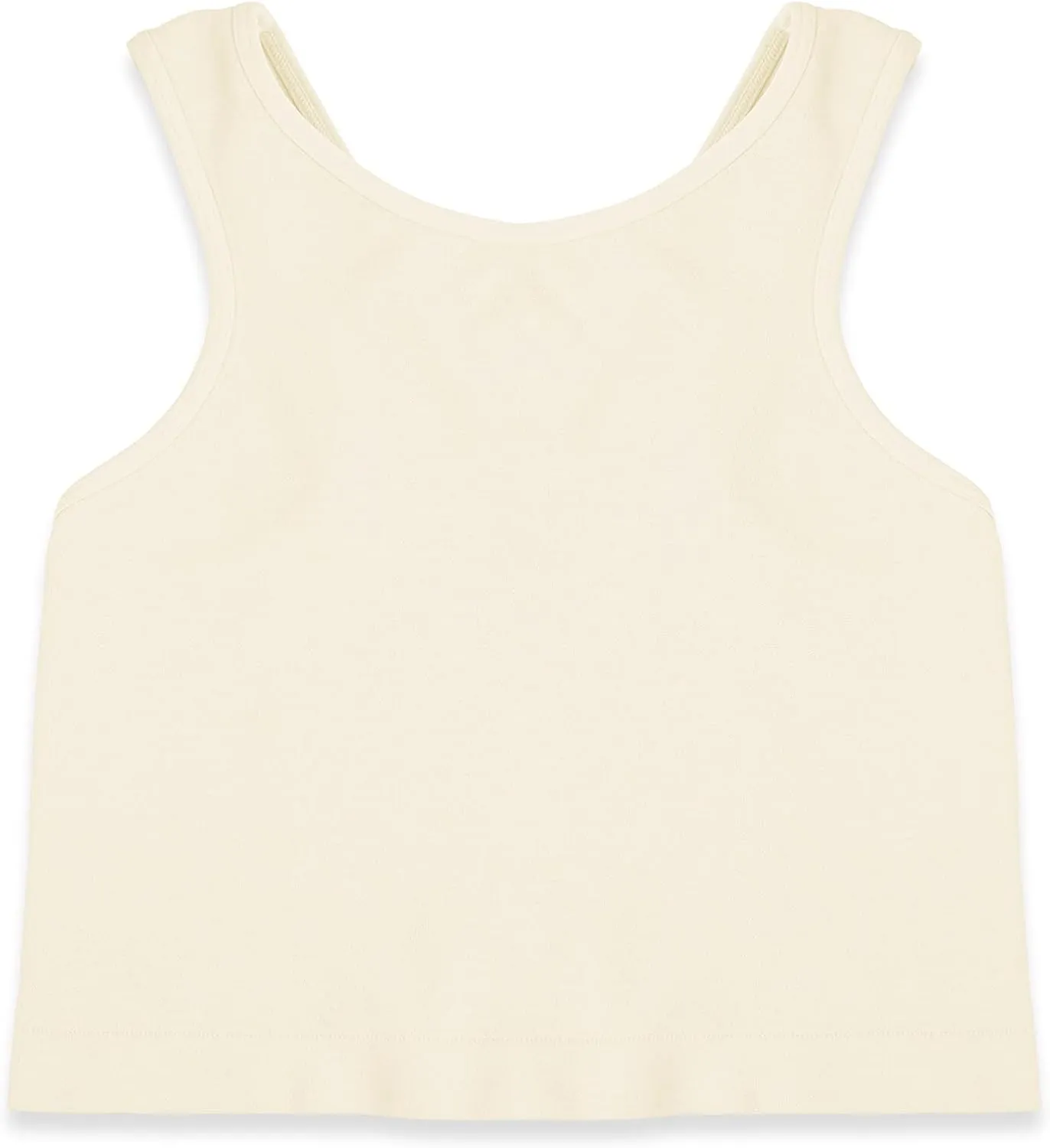 Kurve Premium Girls Seamless Supersoft Sleeveless Crop Tank Top - Stretchy Bra, UV UPF 50  (Made in USA)