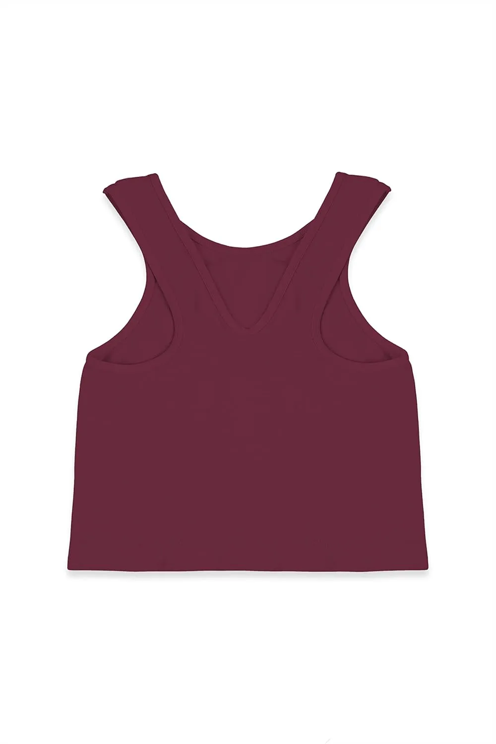 Kurve Premium Girls Seamless Supersoft Sleeveless Crop Tank Top - Stretchy Bra, UV UPF 50  (Made in USA)