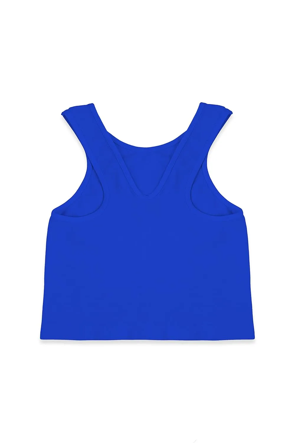 Kurve Premium Girls Seamless Supersoft Sleeveless Crop Tank Top - Stretchy Bra, UV UPF 50  (Made in USA)