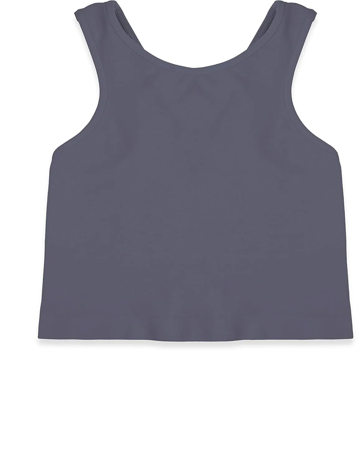 Kurve Premium Girls Seamless Supersoft Sleeveless Crop Tank Top - Stretchy Bra, UV UPF 50  (Made in USA)