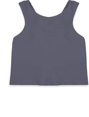 Kurve Premium Girls Seamless Supersoft Sleeveless Crop Tank Top - Stretchy Bra, UV UPF 50  (Made in USA)