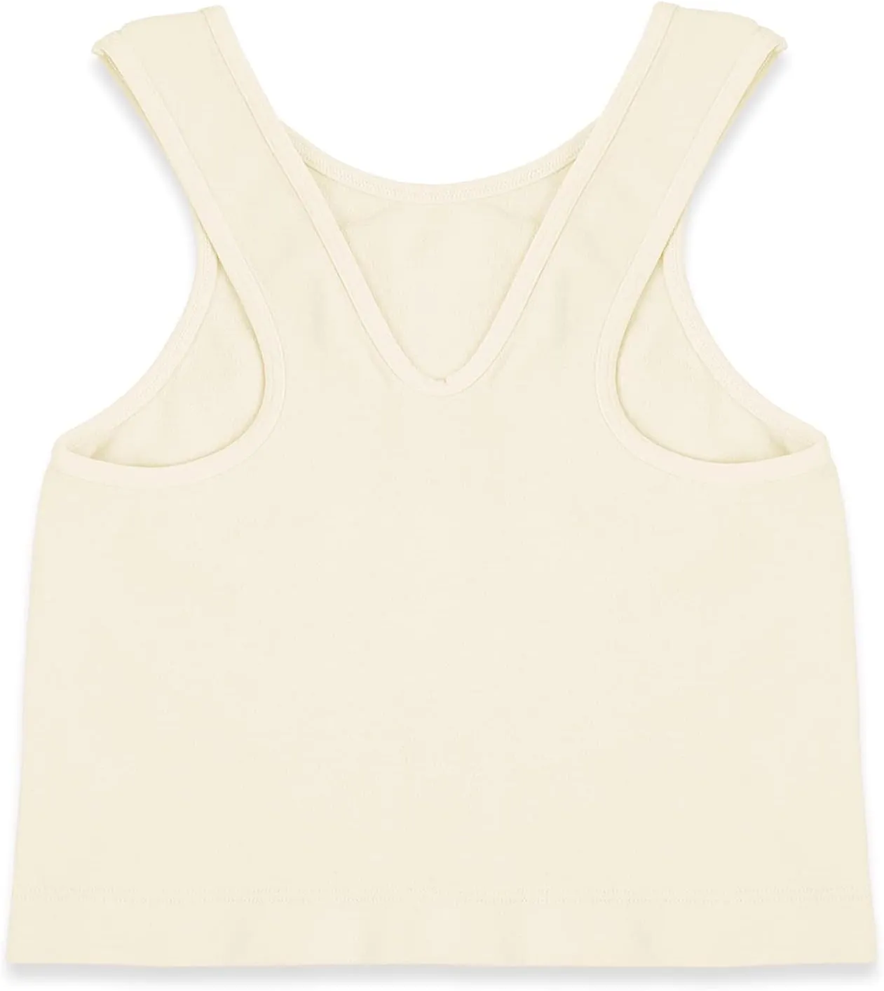 Kurve Premium Girls Seamless Supersoft Sleeveless Crop Tank Top - Stretchy Bra, UV UPF 50  (Made in USA)