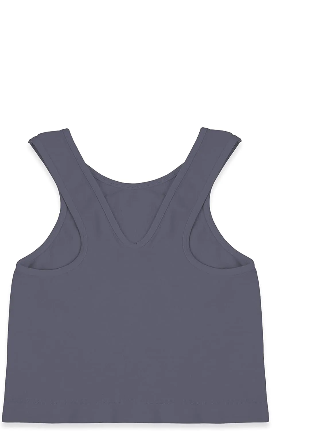 Kurve Premium Girls Seamless Supersoft Sleeveless Crop Tank Top - Stretchy Bra, UV UPF 50  (Made in USA)