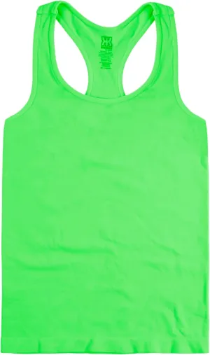 Kurve Premium Girls Seamless Supersoft Wide Strap Comfortable Racerback Tank (Made with Love in The USA)