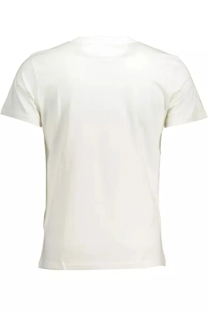 La Martina Crisp White Cotton Crew Neck Tee