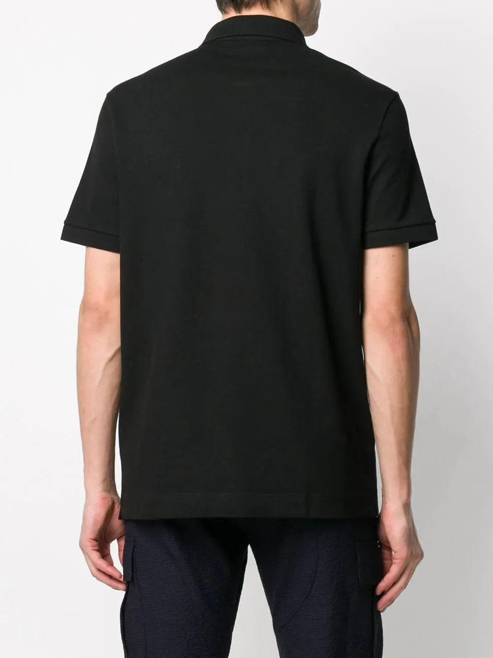 LACOSTE Smart Paris Stretch Cotton Piqué Polo Shirt Black/Black