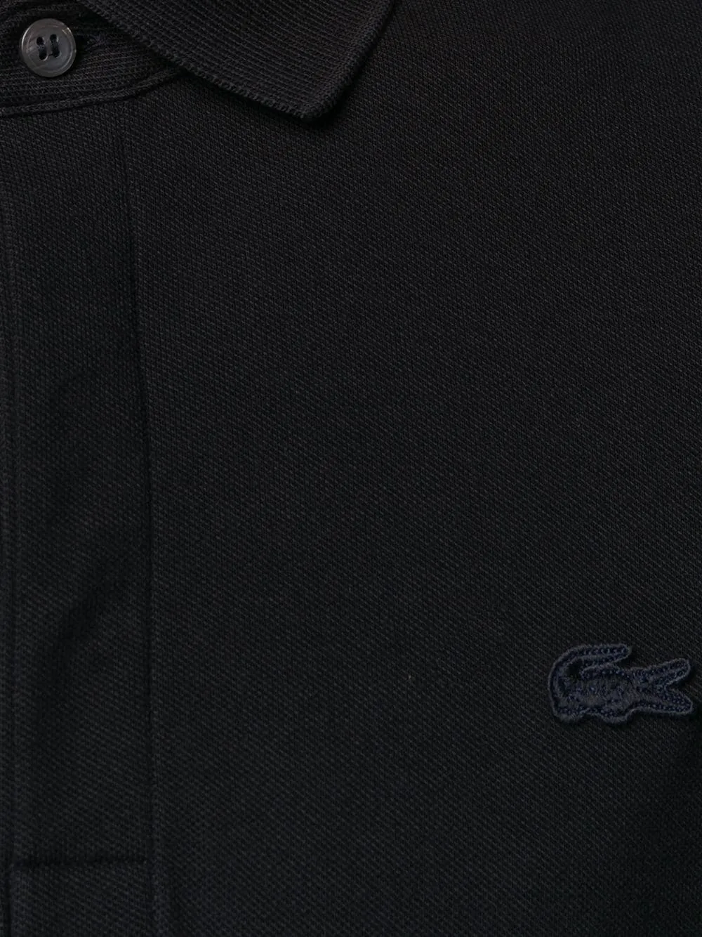 LACOSTE Smart Paris Stretch Cotton Piqué Polo Shirt Black/Black
