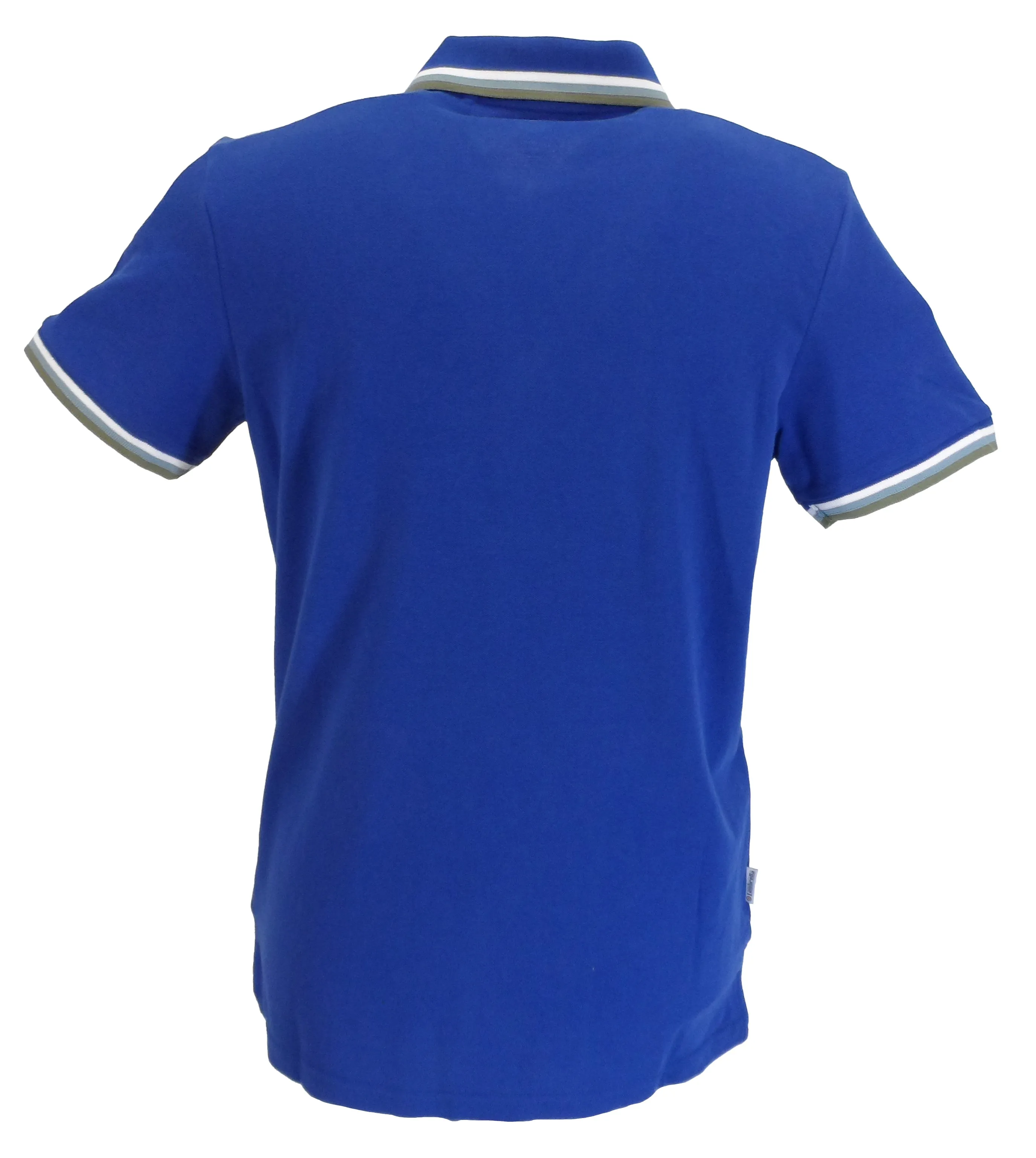 Lambretta Sodalite/White/Blue/Green Retro Target Logo 100% Cotton Polo Shirts