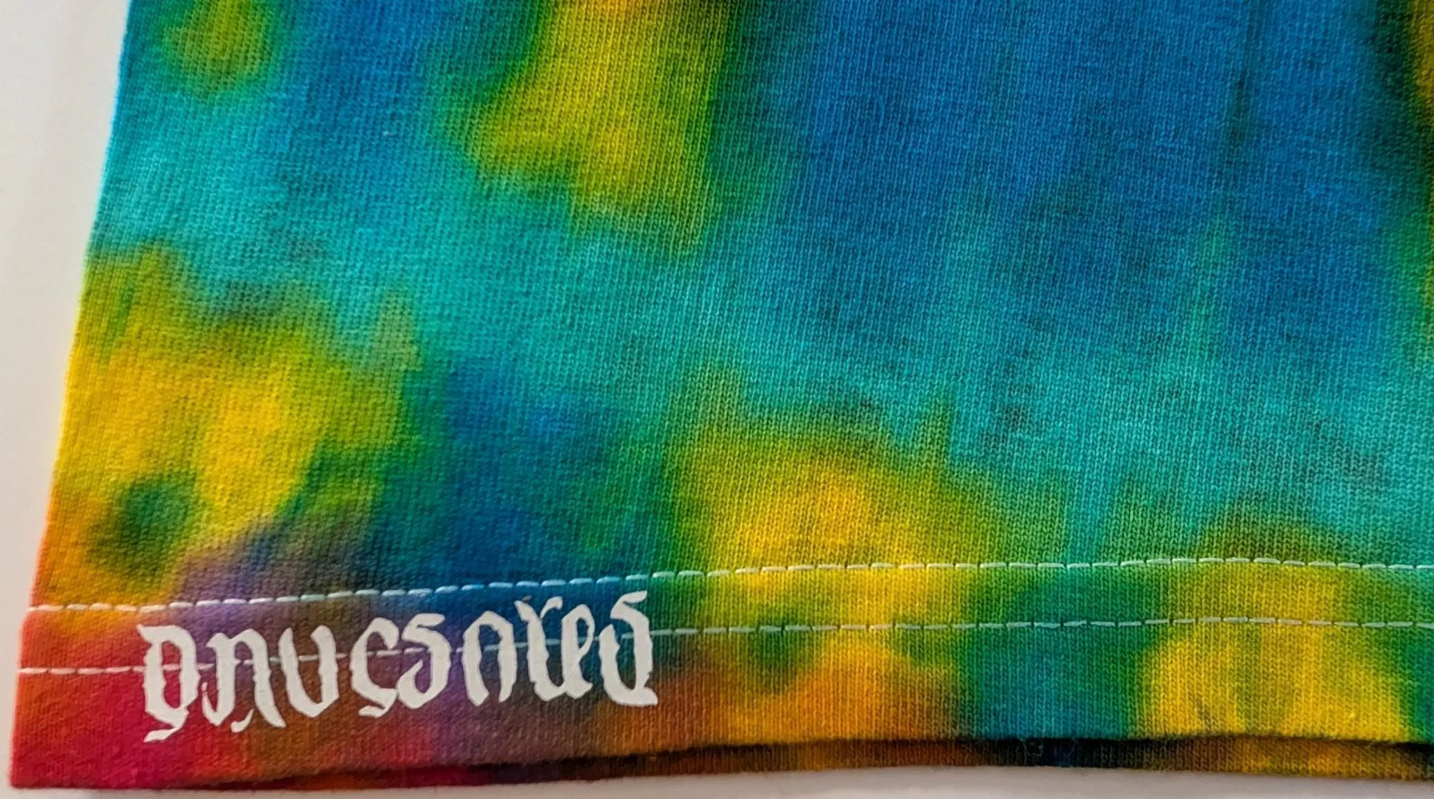 Large Wild Spiral "Crystal Wash" Low Water Immersion Tie Dye on a Port & Company Essential Tee