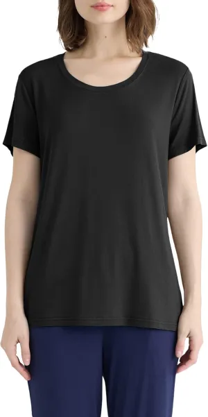 Latuza Women's Soft Comfy Pajama Tops Scoop Neck Sleep Tee Shirt