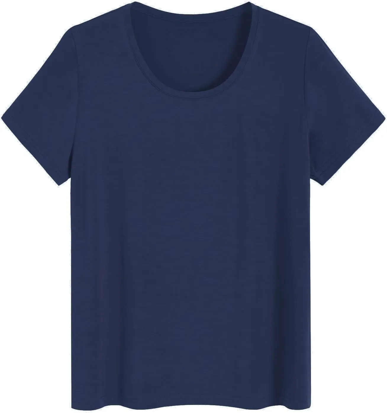 Latuza Women's Soft Comfy Pajama Tops Scoop Neck Sleep Tee Shirt