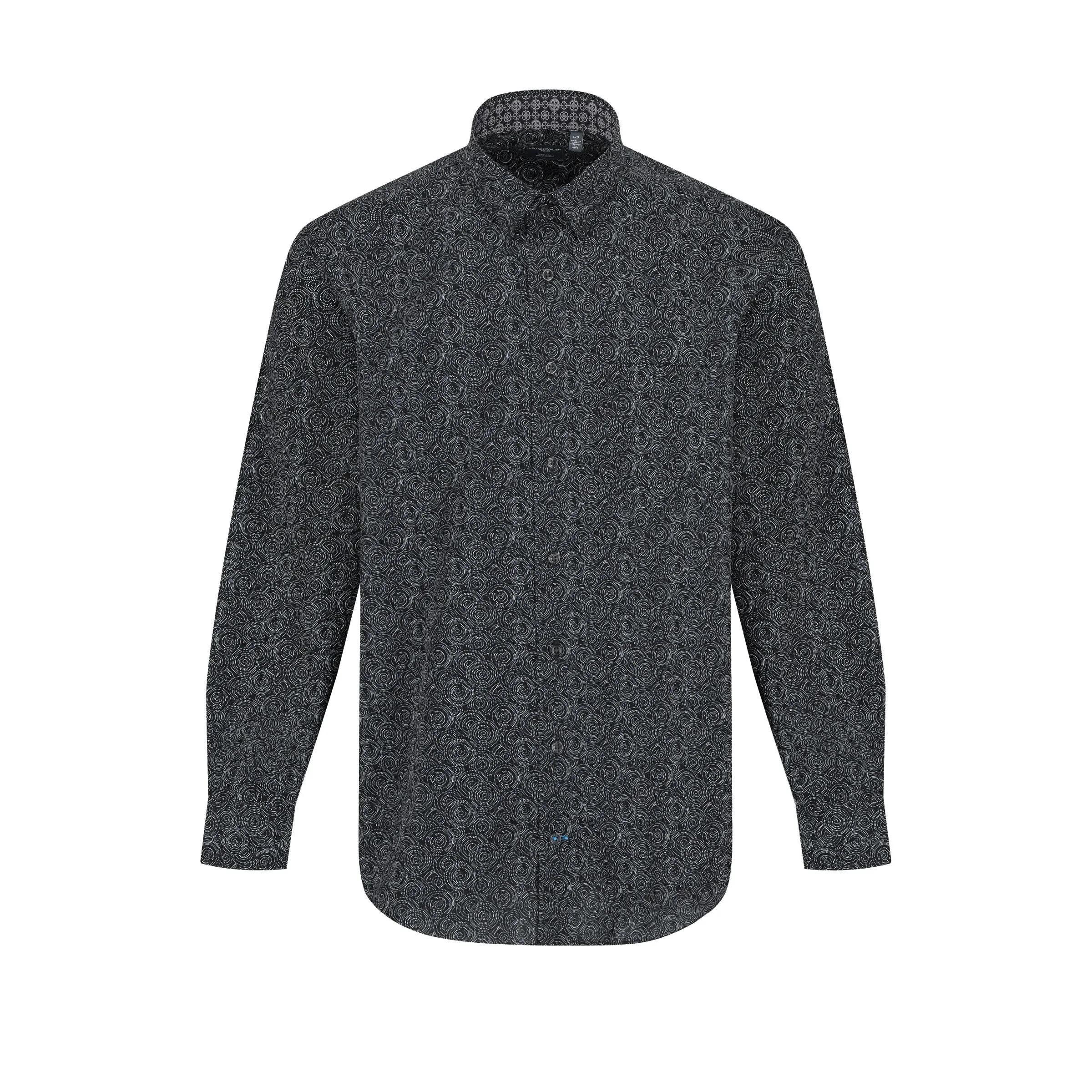 Leo Chevalier - Long Sleeve Shirt - Classic Fit - 100% Cotton - Big and Tall Fit - 623462/QT
