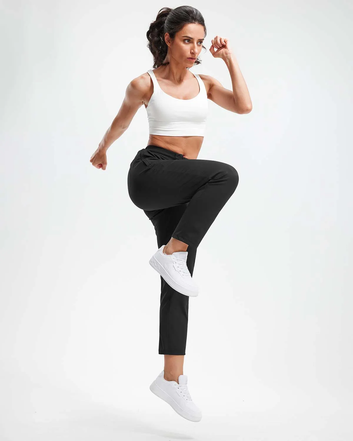 Libin Women's 4-Way Stretch 7/8 Ankle Casual Sweatpants