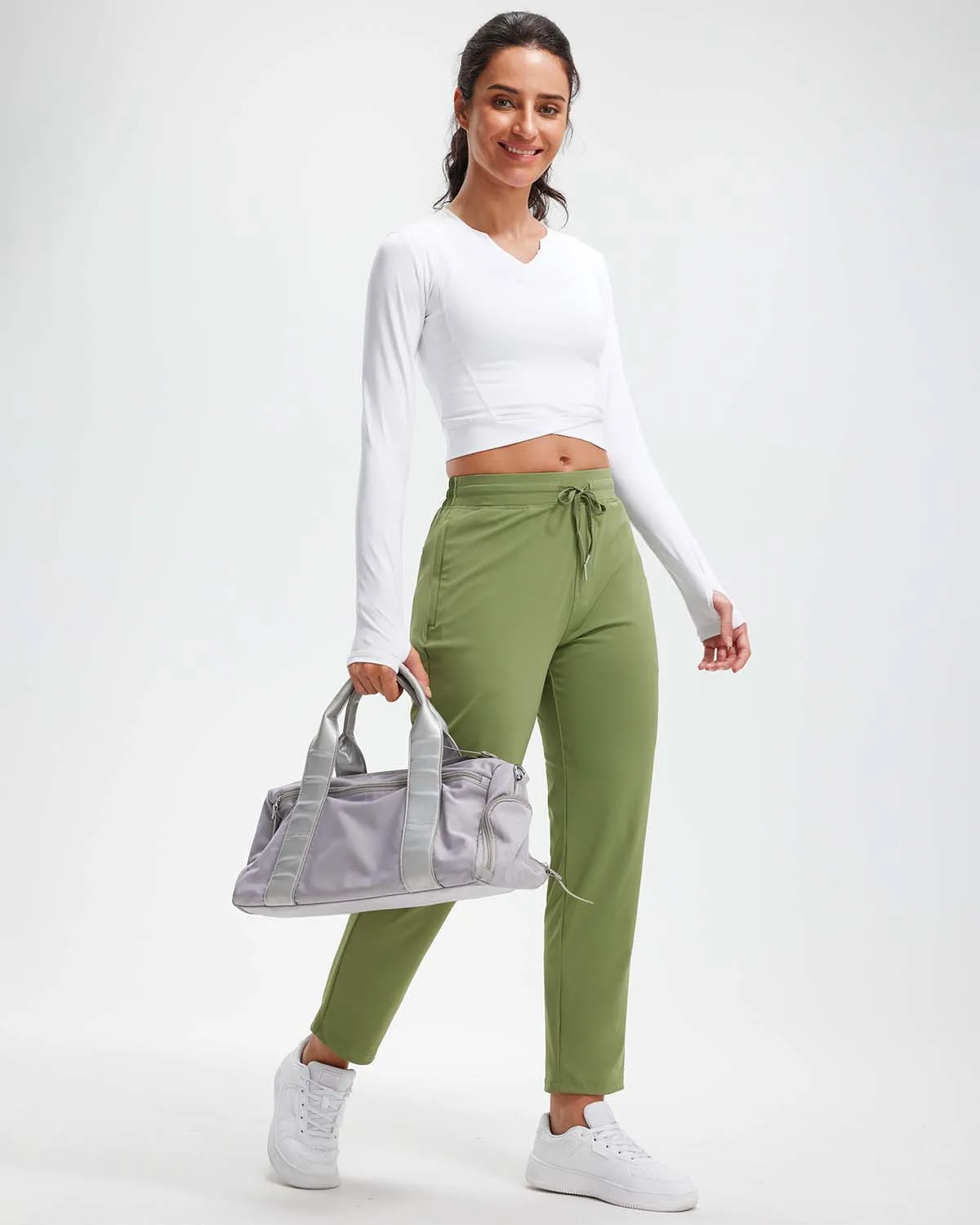 Libin Women's 4-Way Stretch 7/8 Ankle Casual Sweatpants