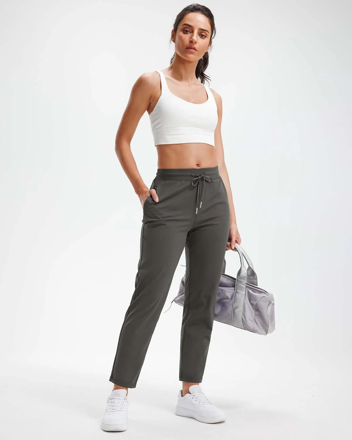 Libin Women's 4-Way Stretch 7/8 Ankle Casual Sweatpants