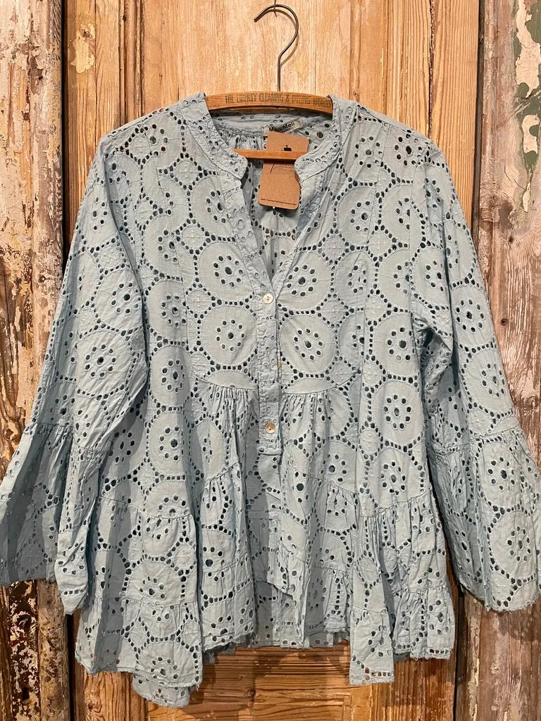 Loose Eyelit Top