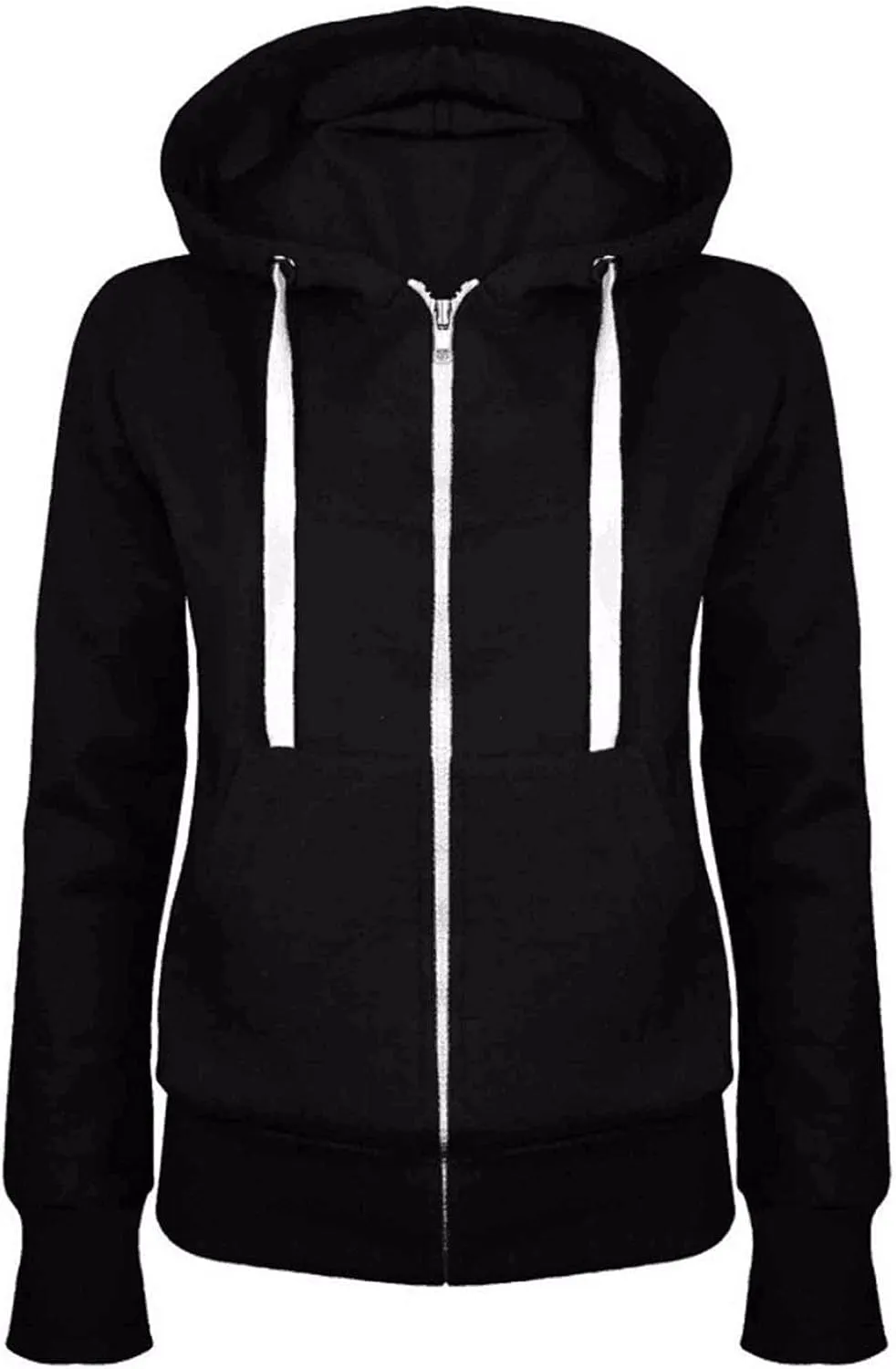 LRMQS Hoodies for Women Zip up Drawstring Long Sleeve Jackets Sweatshirts with Pocket Fall Fashion 2024 Soft Casual Clothes
